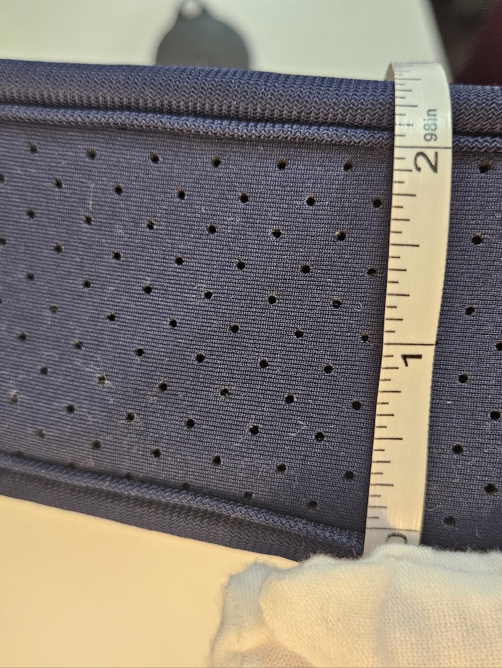 Ahdorned Navy Neoprene Crossbody Bag Interchangeable Bee Striped Strap - Picture 9 of 10